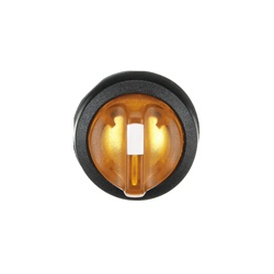 Selettore elettrico 2 posizioni momentaneo giallo illuminato IP45 per uso industriale