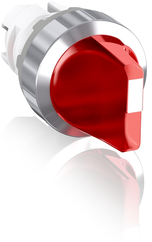 Selector Switch 2 posizioni leva corta rossa illuminato per controllo circuiti elettrici