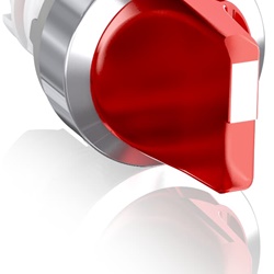 Selector Switch 2 posizioni leva corta rossa illuminato per controllo circuiti elettrici