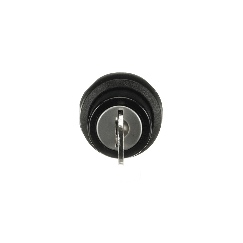 Selector switch a chiave 3 posizioni mantenuto plastica nera per applicazioni elettriche industriali e civili