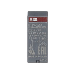 Relè interfaccia pluggable 1 c/o 24V DC 250V 16A protezione IP67 per circuiti controllo
