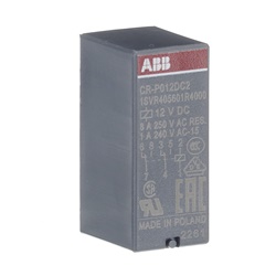 Relè interfaccia pluggable 12V DC 2 contatti invertitori 250V 8A IP67 per circuiti multipli