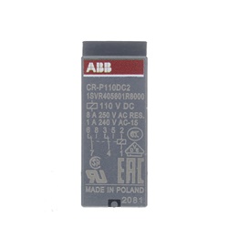 Relè interfaccia pluggable 2 c/o 110 VDC 250V 8A protezione IP67 per quadri elettrici