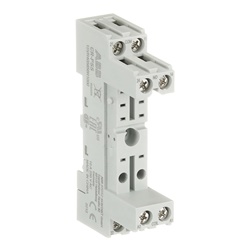 Zoccolo standard CR-PSS per relè CR-P 1/2 contatti commutati con morsetti a vite uso industriale