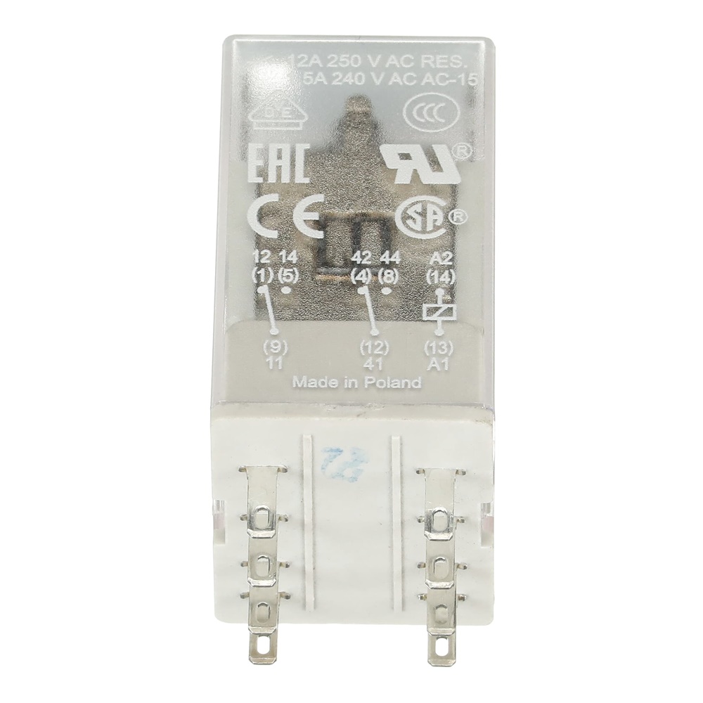 Relè interfaccia pluggable CR-M120AC2 120VAC 2 contatti 250V 12A per automazione industriale