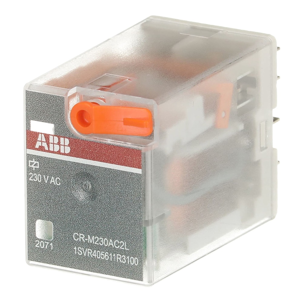 Relè interfaccia pluggable 2 contatti scambio 230VAC 250V 12A per automazione impianti elettrici