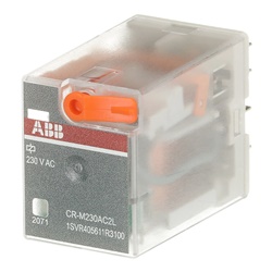 Relè interfaccia pluggable 2 contatti scambio 230VAC 250V 12A per automazione impianti elettrici