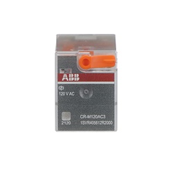 Relè interfaccia pluggable 3 contatti 3c/o 120VAC 250V 10A per montaggio su guida DIN