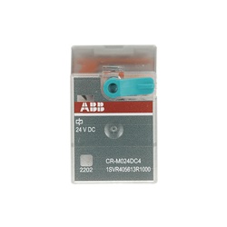 Relè interfaccia pluggable 24VDC 4 contatti commutatori 250V 6A per montaggio su guida DIN