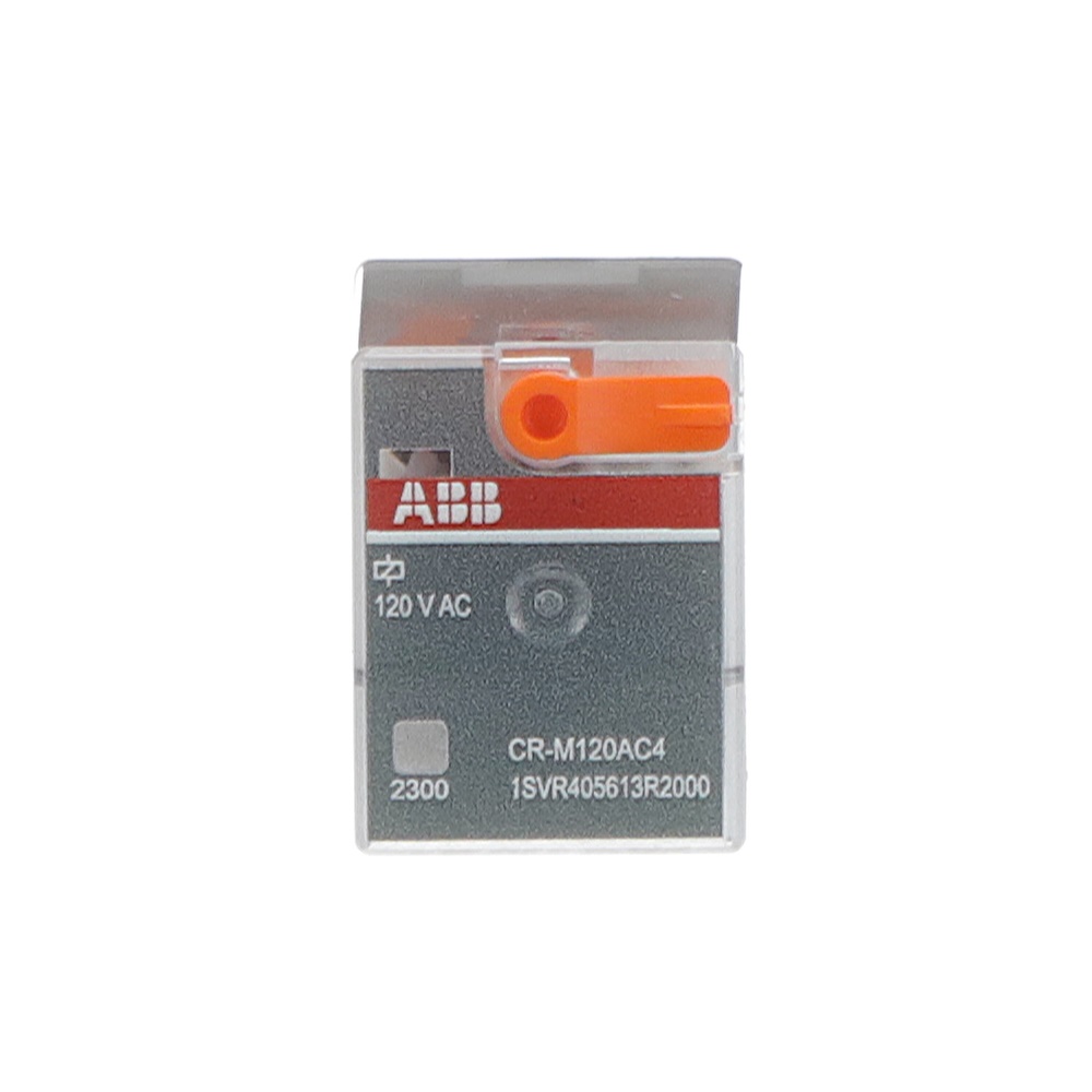 Relè interfaccia pluggable CR-M120AC4 120VAC 4 contatti c/o 250V 6A per montaggio su guida DIN