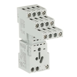 Zoccolo logico CR-M2LS per relè miniatura 2 c/o con morsetti a vite, uso industriale