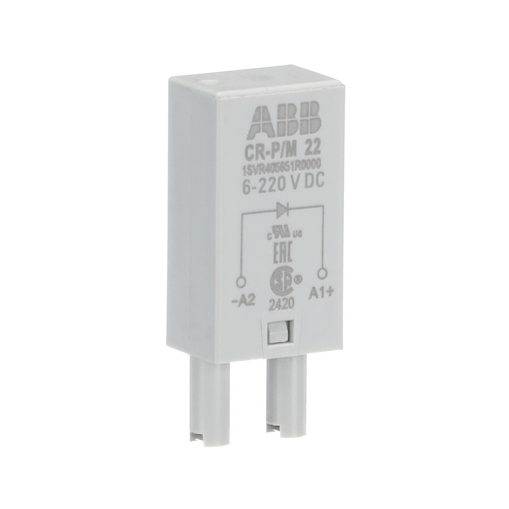 Modulo pluggable protezione inversione polarità 6-220V DC per prese CR-P e CR-M