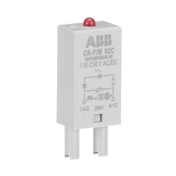 Modulo varistore pluggable CR-P/M92C con LED rosso 110-230V per protezione sovratensioni e segnalazione elettrica