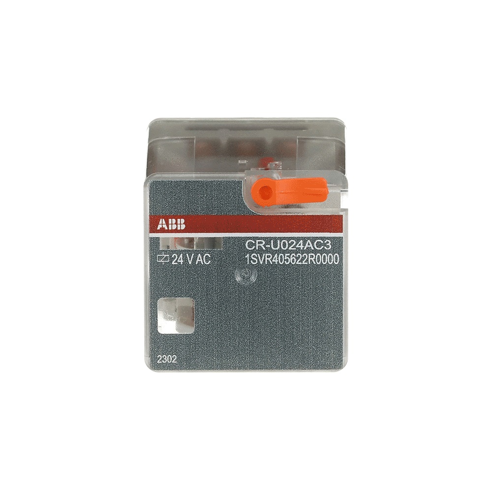 Relè interfaccia pluggable 24VAC 3 contatti c/o 250V 10A con test e LED indicatore