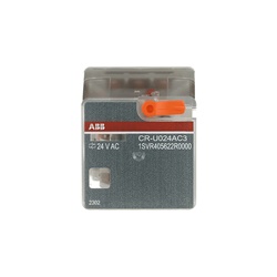 Relè interfaccia pluggable 24VAC 3 contatti c/o 250V 10A con test e LED indicatore