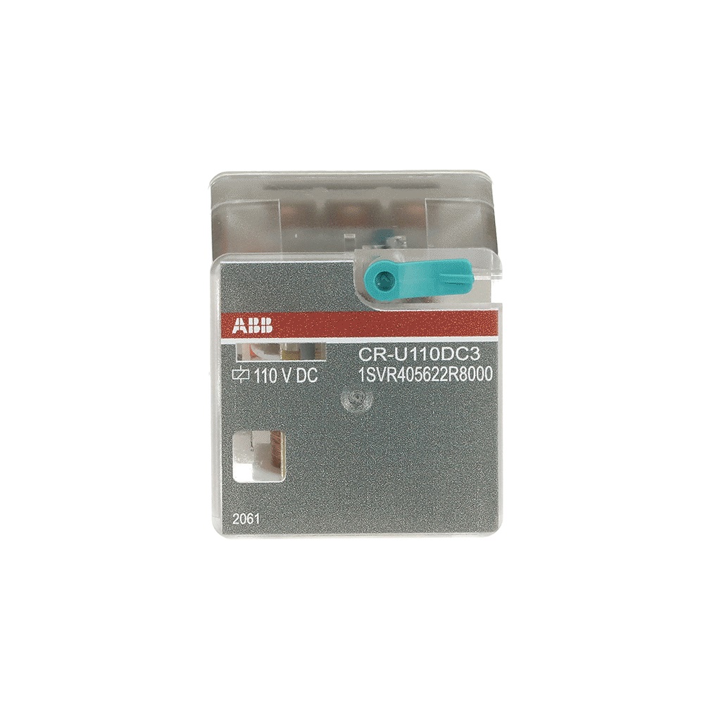 Relè interfaccia pluggable 3 c/o 110 V DC 250 V 10 A con test e LED per automazione industriale