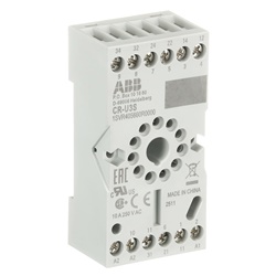 Zoccolo elettrico CR-U3S 3 contatti c/o con morsetti a vite per impianti elettrici