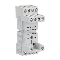 Zoccolo standard CR-M4SS per relè miniatura 2/4 contatti a vite