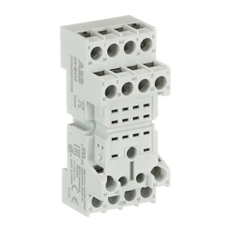 Zoccolo standard CR-M4SF 4 contatti fork type per relè elettrici civili e industriali
