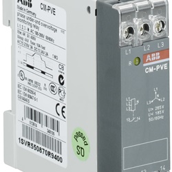 Relè monitoraggio fase CM-PVE 1n/o 185-265VAC protezione sovra/sottotensione industriale e civile