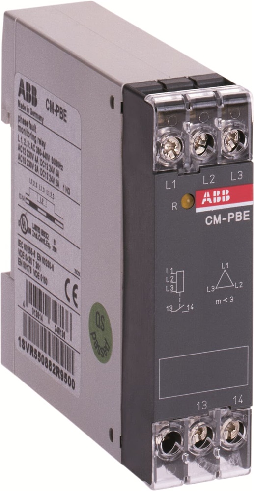 Relè monitoraggio mancanza fase trifase 380-440V AC 1 contatto 4A per impianti elettrici industriali e civili