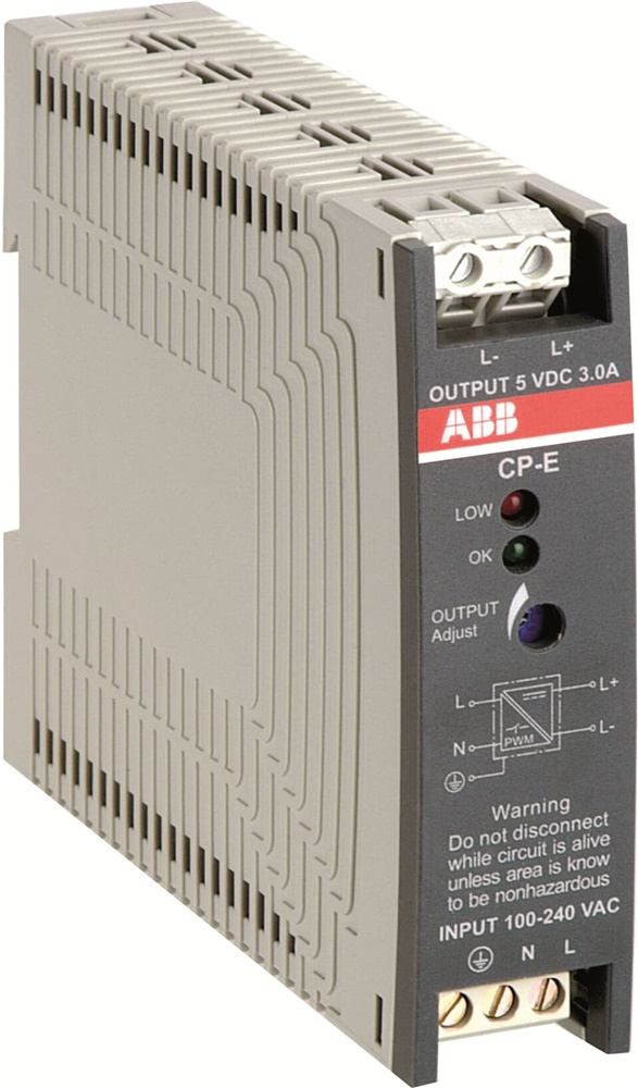 Alimentatore compatto CP-E 24V 0,75A ingresso universale 100-240VAC per impianti elettrici industriali e civili