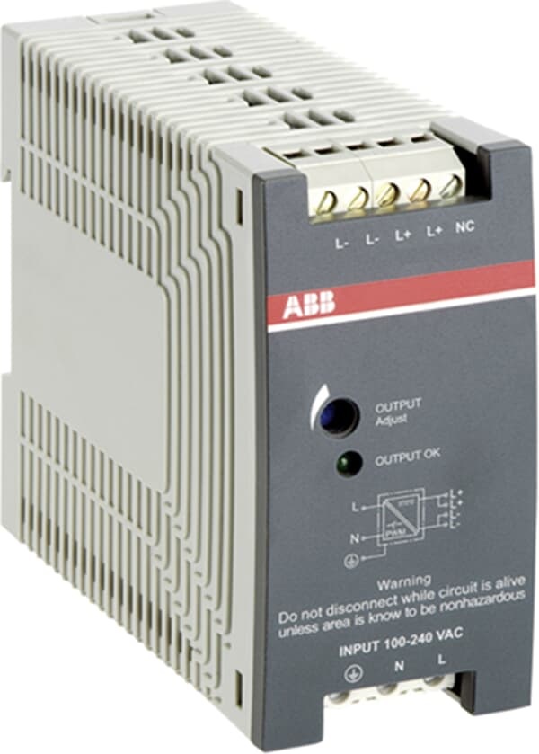Alimentatore switching CP-E 24V 2,5A 60W ingresso 100-240VAC uscita regolabile 24-28VDC per applicazioni industriali