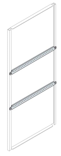 Profili orizzontali rinforzo metallo larghezza 1000mm per strutture automazione industriale