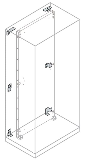 Kit arretramento piastre fondo H1800-2200mm per involucri elettrici automazione