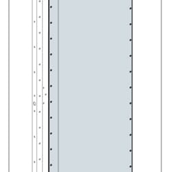 Piastra fondo contrapposta 1600x600 mm per quadri elettrici