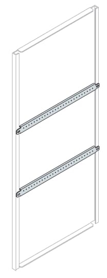 Sezioni orizzontali rinforzo piastra maggiorata larghezza 800 mm per strutture automazione elettrica