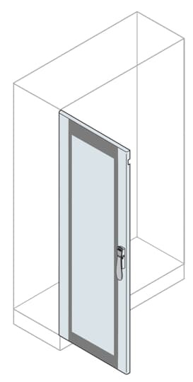 Porta vetro 1800x600mm per armadi elettrici doppia anta