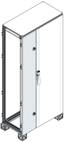 Porta cieca VC 2000x200mm per quadro elettrico industriale