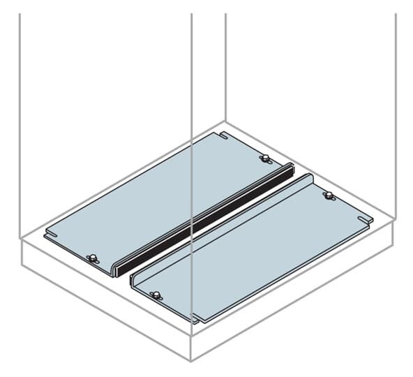 Flangia cavi scorrevoli 1000x1000 mm per automazione industriale