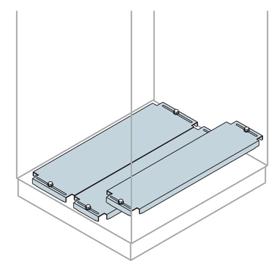 Piastra chiusura rimovibile 600x600mm per quadri elettrici