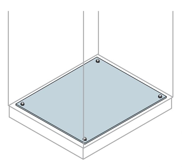 Flangia fissa cavi 800x1000 mm per quadri elettrici
