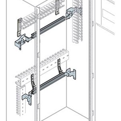 GUIDA DIN L 600MM (24 MOD)+SUPP.FRO