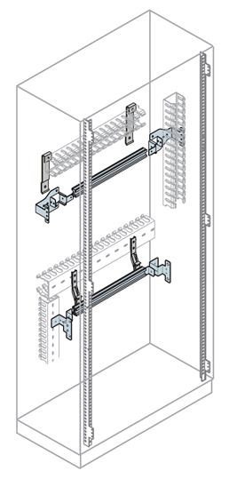GUIDA DIN L 800MM (29 MOD)+SUPP.FRO