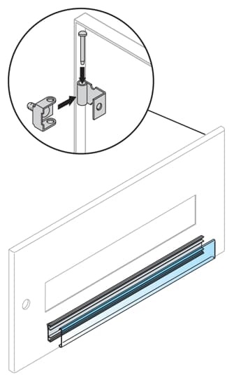 Cerniere per pannelli kit 10 pezzi materiale resistente fissaggio interno quadri elettrici automazione