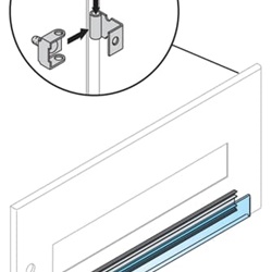 Cerniere per pannelli kit 10 pezzi materiale resistente fissaggio interno quadri elettrici automazione
