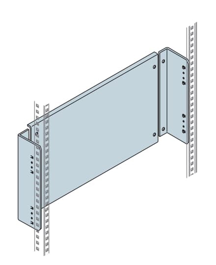 Piastra fondo resistente 200x600mm per pannelli DIN applicazioni elettriche automazione