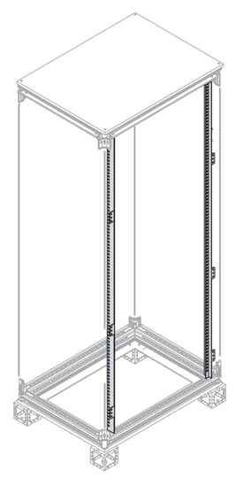 Montanti 2200mm per pannelli elettrici automazione industriale