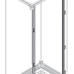 Montanti 2200mm per pannelli elettrici automazione industriale