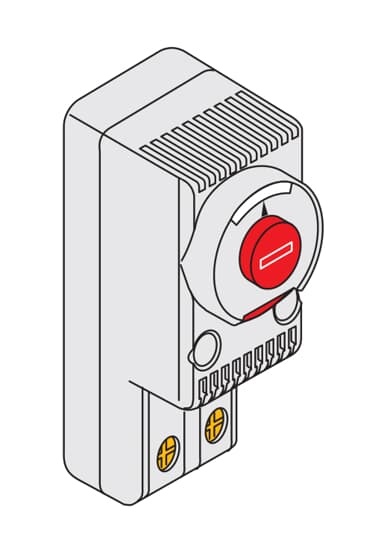 Termostato precisione regolabile -10+80°C contatto NO 110/250V AC montaggio su guida standard per impianti elettrici industriali e civili