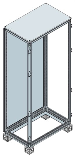 Armadio modulare senza porta 2000x600x600 mm automazione industriale