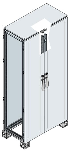 Armadio elettrico cieco 2200x1000x600 mm per automazione industriale
