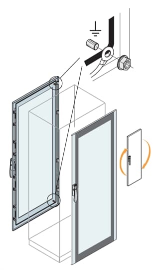 Porta vetro trasparente 2200x600 mm per quadri elettrici