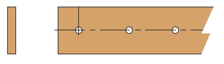 N.2 BARRE 20X5 FORATE FILETTATE L 2