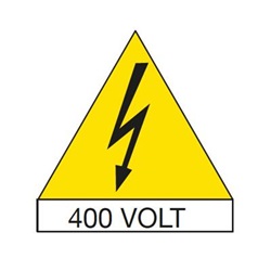 N.10 ETICHETTE PVC ADES.TRIANGOLO 1