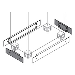 N.2 FLANGE ZOCCOLO 100X300MM (HXL)